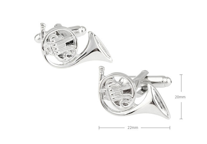 Pipe Cufflinks  Silver Texture Cufflinks Metal Cufflinks Music Wholesale & Customized  CL671890