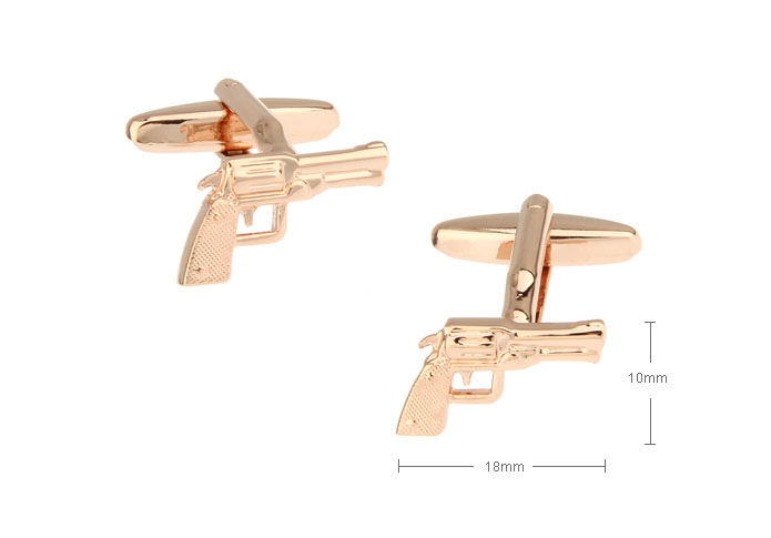 Pistol Cufflinks  Gold Luxury Cufflinks Metal Cufflinks Military Wholesale & Customized  CL720828