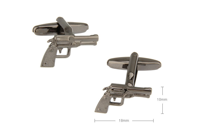 Pistol Cufflinks  Gray Steady Cufflinks Metal Cufflinks Military Wholesale & Customized  CL720830