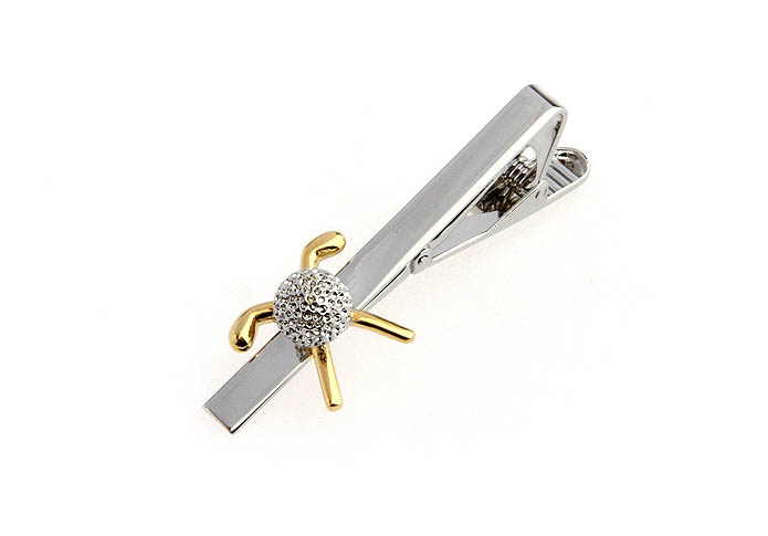 Golf equipment Tie Clips  Gold Luxury Tie Clips Metal Tie Clips Sports Wholesale & Customized  CL850769