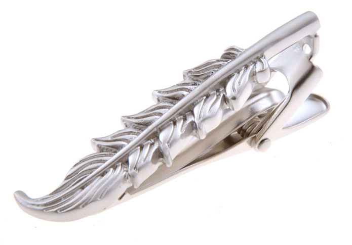  Silver Texture Tie Clips Metal Tie Clips Animal Wholesale & Customized  CL850926