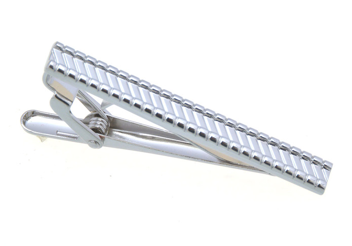  Silver Texture Tie Clips Metal Tie Clips Wholesale & Customized  CL851099