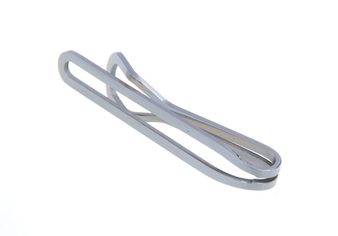 Silver Texture Tie Clips Metal Tie Clips Wholesale & Customized  CL851109