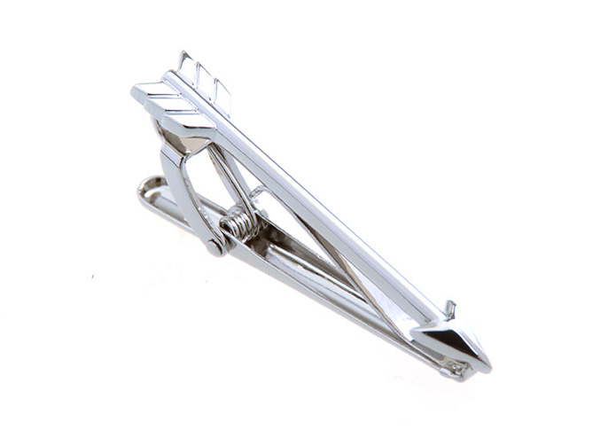  Silver Texture Tie Clips Metal Tie Clips Military Wholesale & Customized  CL851132