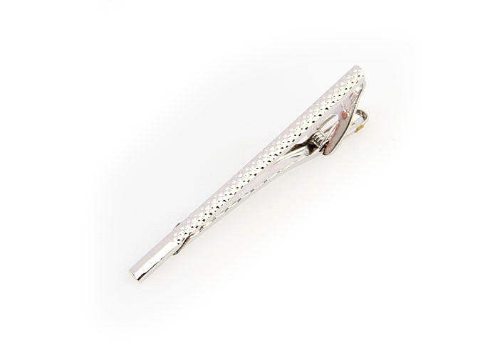  Silver Texture Tie Clips Metal Tie Clips Wholesale & Customized  CL860826