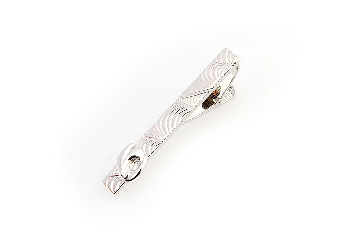  Silver Texture Tie Clips Metal Tie Clips Wholesale & Customized  CL860827