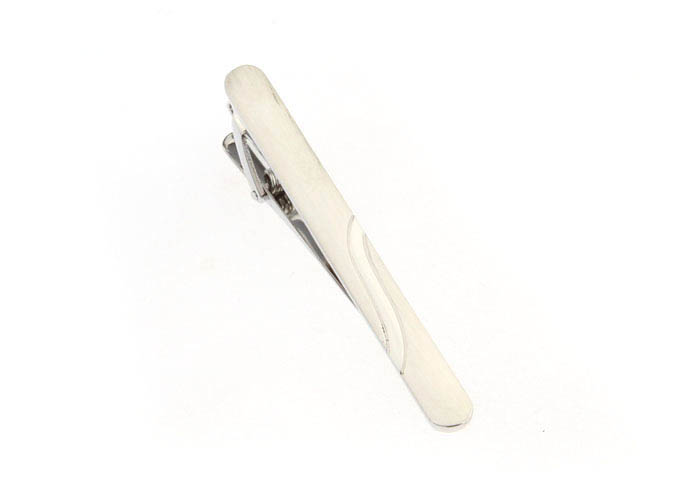  Silver Texture Tie Clips Metal Tie Clips Wholesale & Customized  CL860864