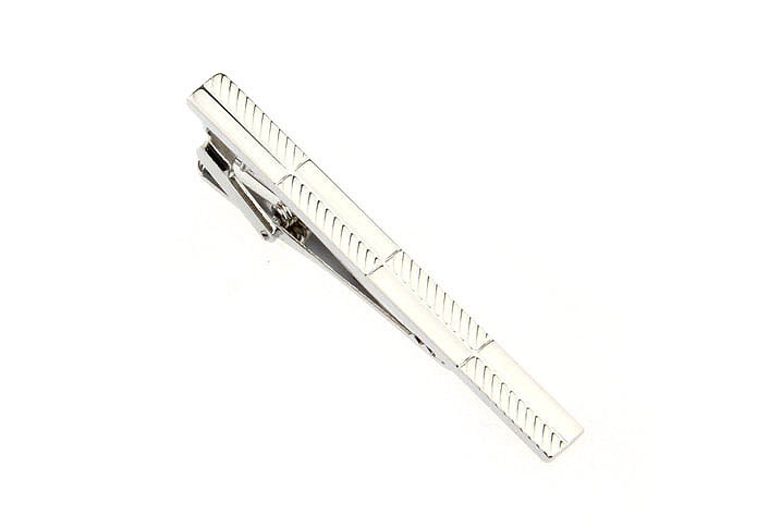  Silver Texture Tie Clips Metal Tie Clips Wholesale & Customized  CL870737