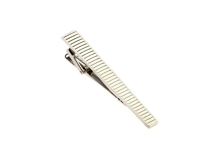  Silver Texture Tie Clips Metal Tie Clips Wholesale & Customized  CL870740