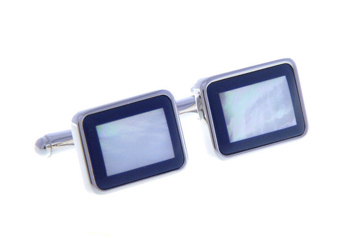  Blue White Cufflinks Shell Cufflinks Wholesale & Customized  CL656554