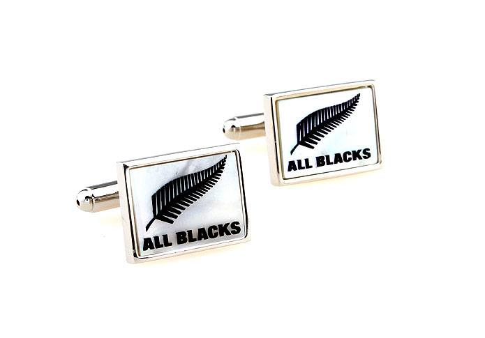 ALL BLACKS brand Cufflinks  Black White Cufflinks Shell Cufflinks Flags Wholesale & Customized  CL661412