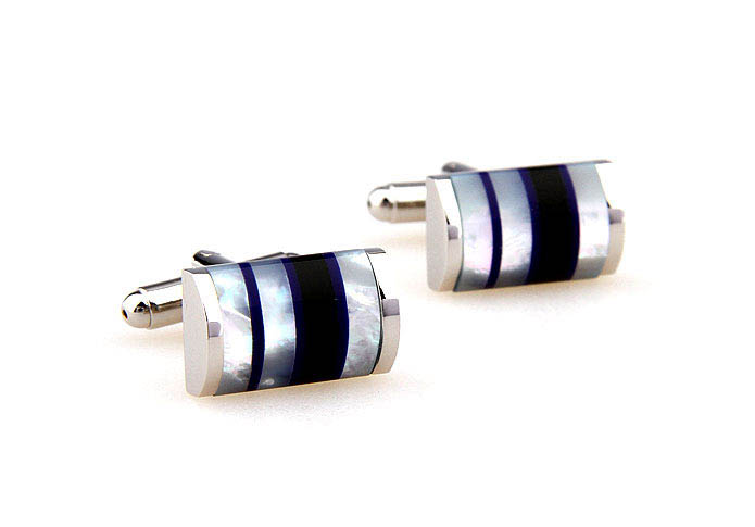  Blue White Cufflinks Shell Cufflinks Wholesale & Customized  CL661587