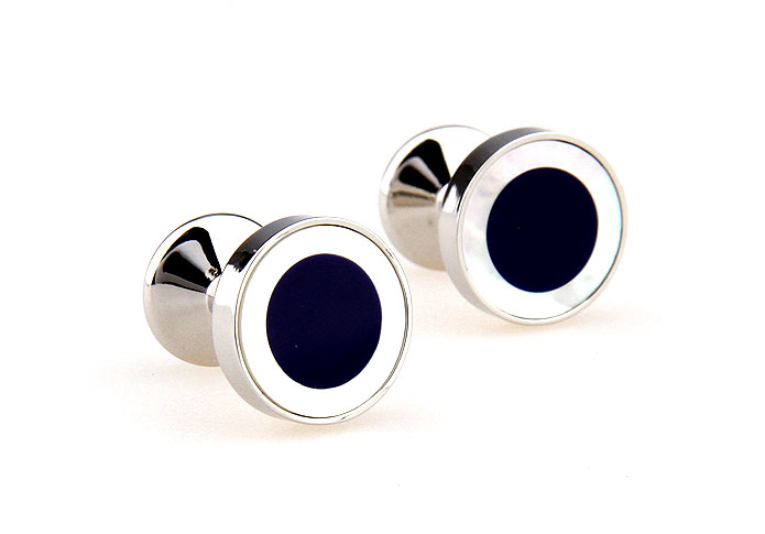  Blue White Cufflinks Shell Cufflinks Wholesale & Customized  CL661595