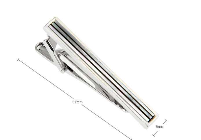 Black White Tie Clips Shell Tie Clips Wholesale & Customized  CL850942