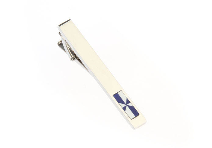  Blue White Tie Clips Shell Tie Clips Wholesale & Customized  CL860761