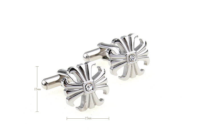Spear shaped Cufflinks  White Purity Cufflinks Stainless Steel Cufflinks Wholesale & Customized  CL620719