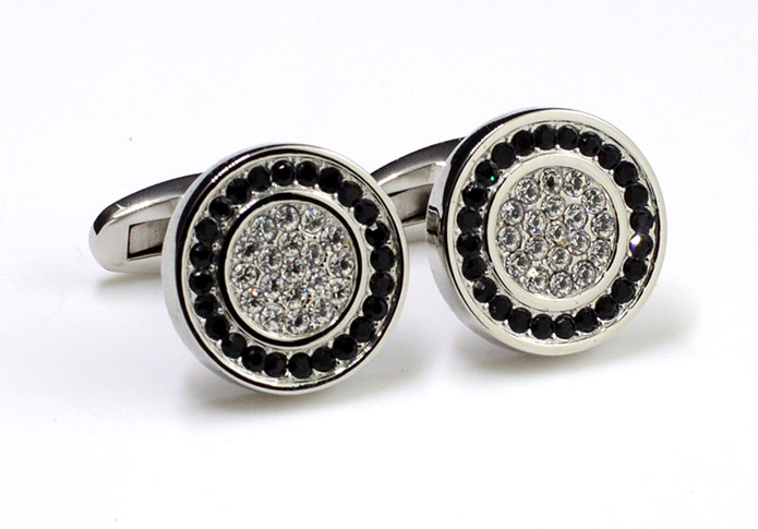  Black White Cufflinks Stainless Steel Cufflinks Tools Wholesale & Customized  CL851173