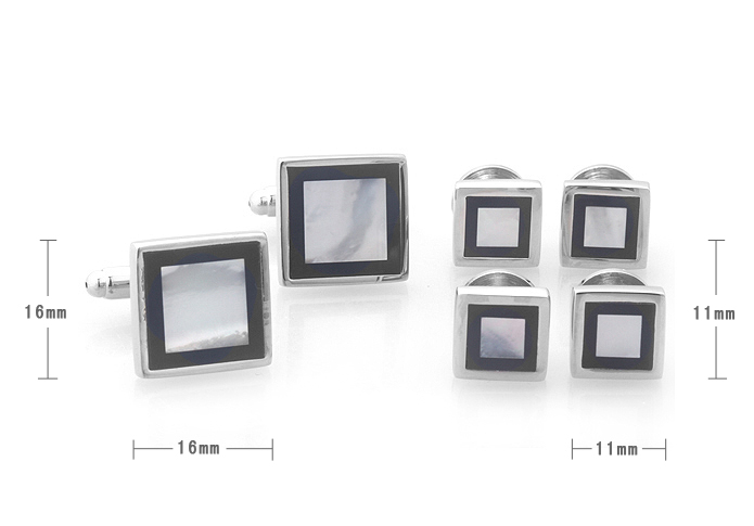 The collar Suit Cuff Links  Black White Suit Cuff Links Suit Cuff Links Wholesale & Customized  CL971118