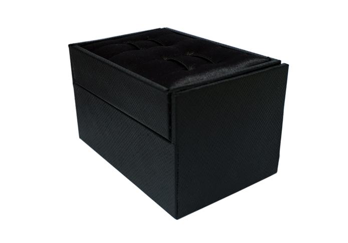 Imitation leather + Plastic Cufflinks Boxes  Black Classic Cufflinks Boxes Cufflinks Boxes Wholesale & Customized  CL210460
