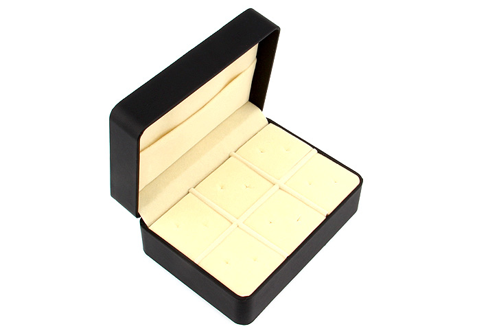 Imitation leather + Plastic Cufflinks Boxes  Black Classic Cufflinks Boxes Cufflinks Boxes Wholesale & Customized  CL210619