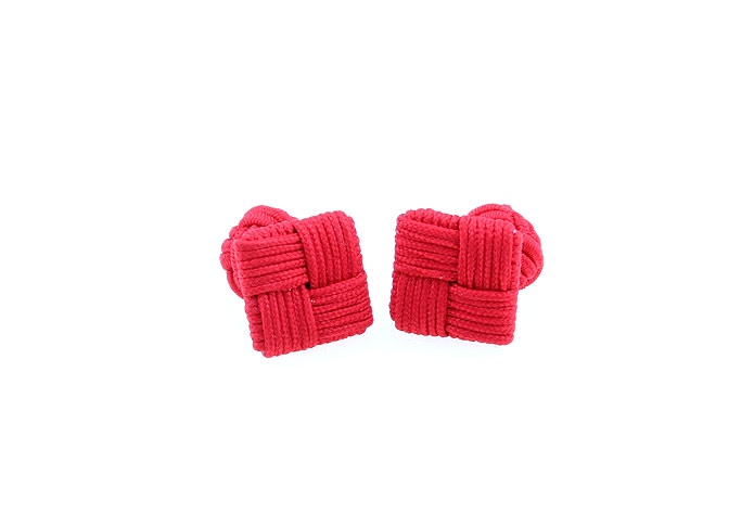  Red Festive Cufflinks Silk Cufflinks Knot Wholesale & Customized  CL640796