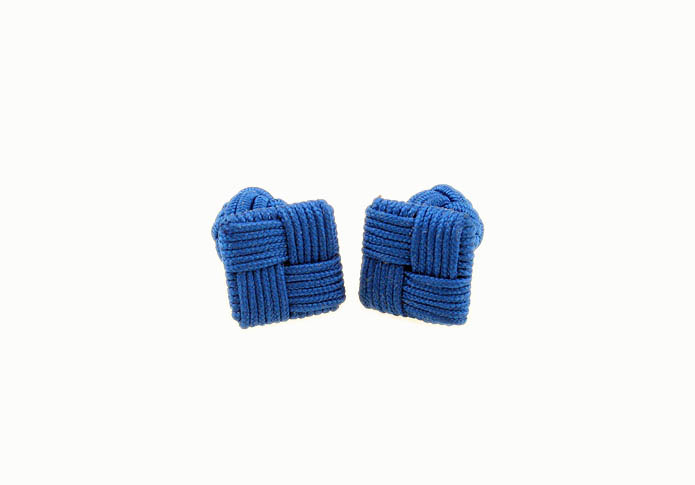  Blue Elegant Cufflinks Silk Cufflinks Knot Wholesale & Customized  CL640804