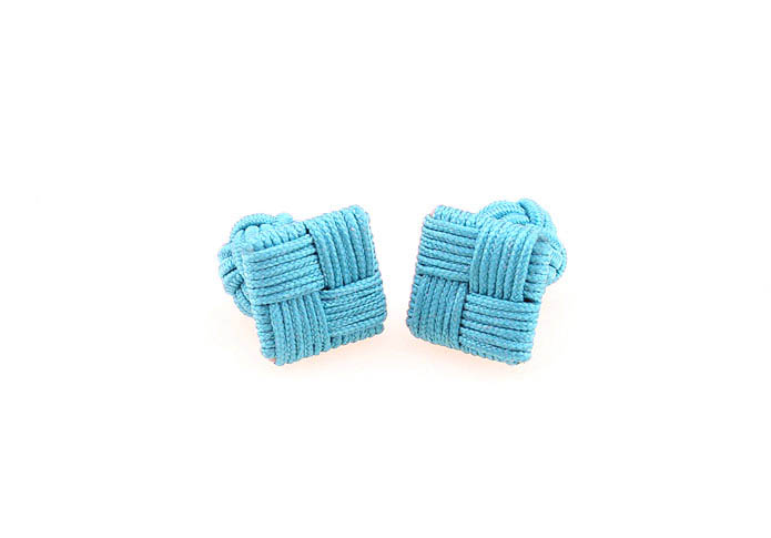  Blue Elegant Cufflinks Silk Cufflinks Knot Wholesale & Customized  CL640806