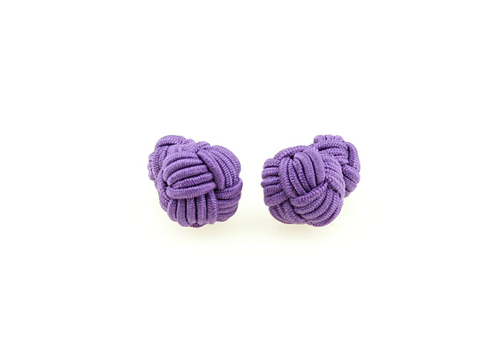  Purple Romantic Cufflinks Silk Cufflinks Knot Wholesale & Customized  CL640813