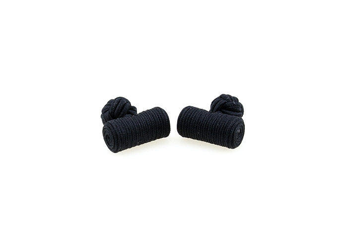  Black Classic Cufflinks Silk Cufflinks Knot Wholesale & Customized  CL640845