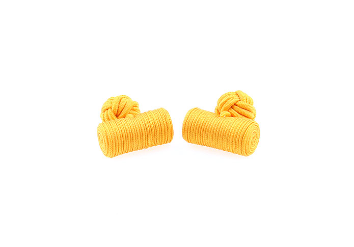  Yellow Lively Cufflinks Silk Cufflinks Knot Wholesale & Customized  CL640846