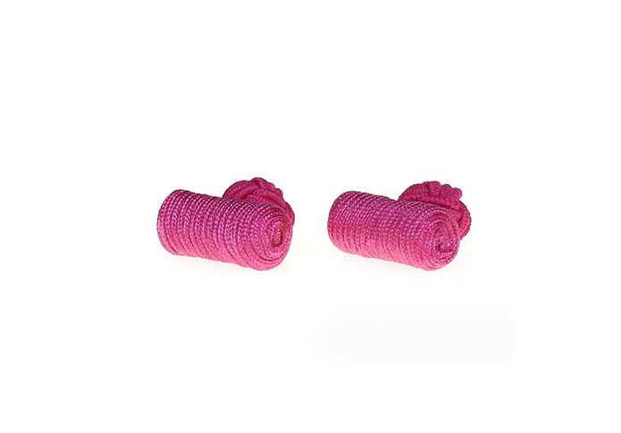  Pink Charm Cufflinks Silk Cufflinks Knot Wholesale & Customized  CL640862