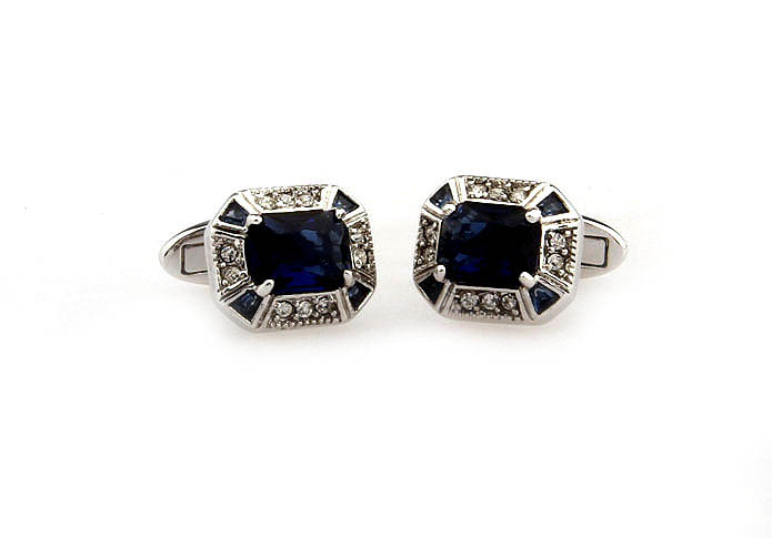  Blue White Cufflinks Crystal Cufflinks Wholesale & Customized  CL651961