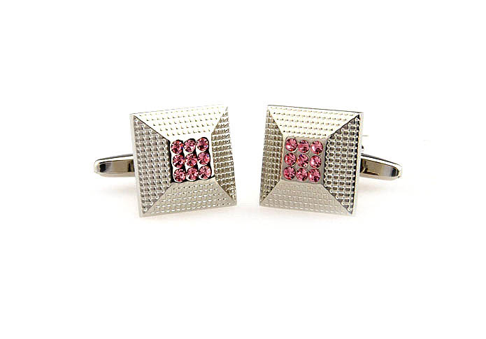  Pink Charm Cufflinks Crystal Cufflinks Wholesale & Customized  CL651978