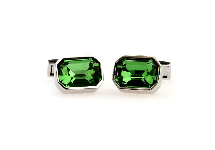  Green Intimate Cufflinks Crystal Cufflinks Wholesale & Customized  CL652017