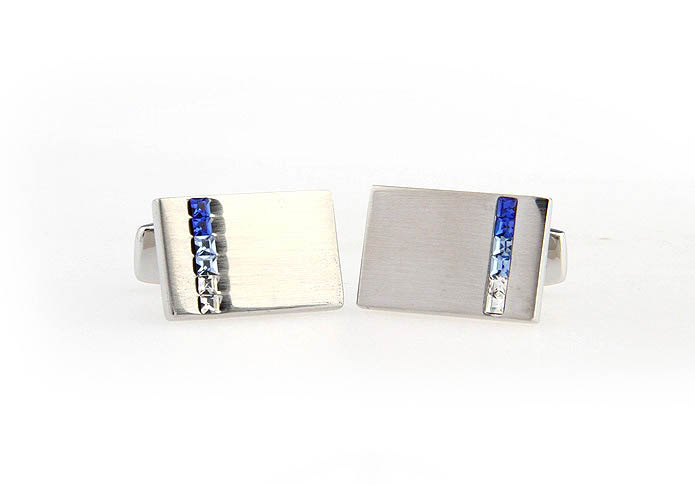  Blue White Cufflinks Crystal Cufflinks Wholesale & Customized  CL652041