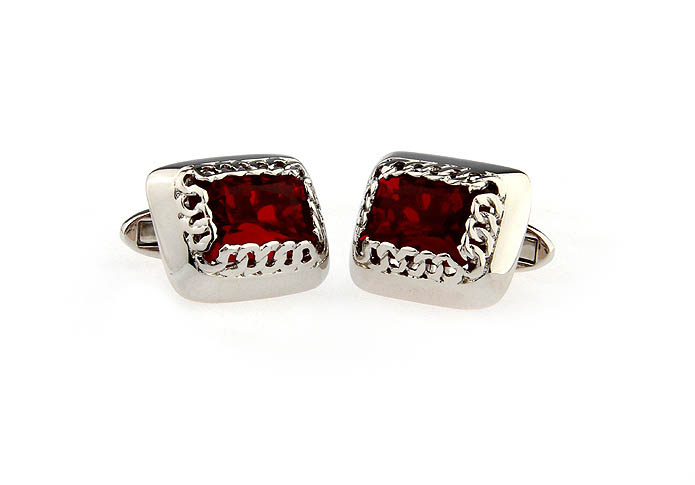  Red Festive Cufflinks Crystal Cufflinks Wholesale & Customized  CL652069
