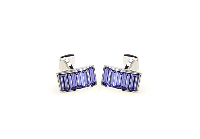  Purple Romantic Cufflinks Crystal Cufflinks Wholesale & Customized  CL652301