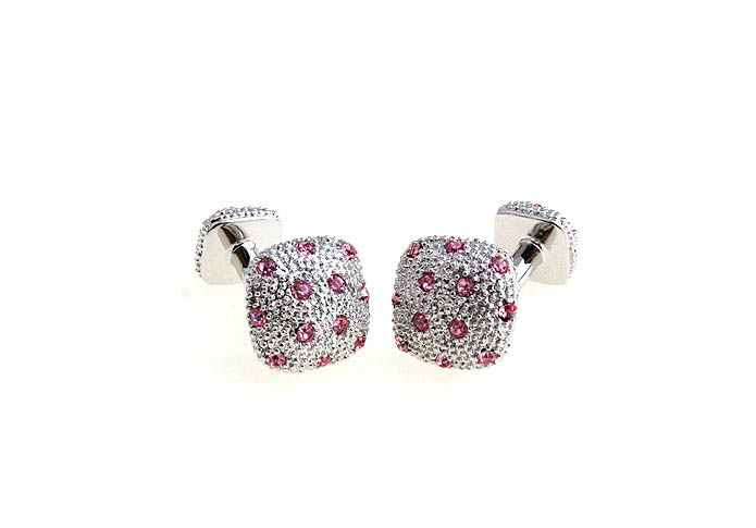  Pink Charm Cufflinks Crystal Cufflinks Wholesale & Customized  CL652426