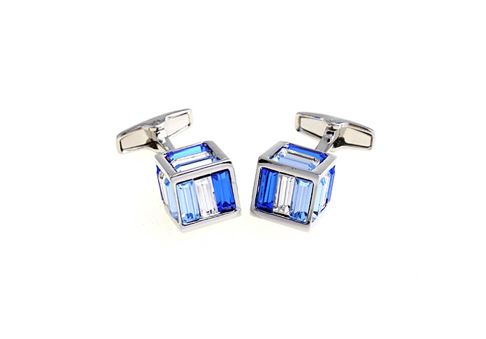  Blue White Cufflinks Crystal Cufflinks Wholesale & Customized  CL652438