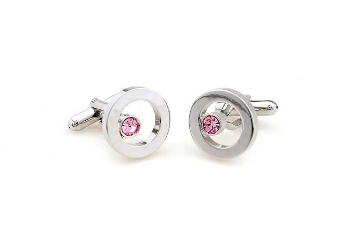  Pink Charm Cufflinks Crystal Cufflinks Wholesale & Customized  CL652467