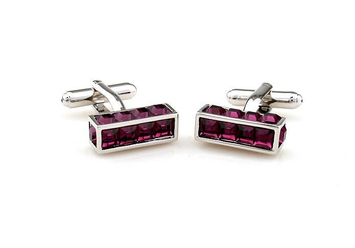  Purple Romantic Cufflinks Crystal Cufflinks Wholesale & Customized  CL652480