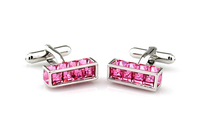  Pink Charm Cufflinks Crystal Cufflinks Wholesale & Customized  CL652484