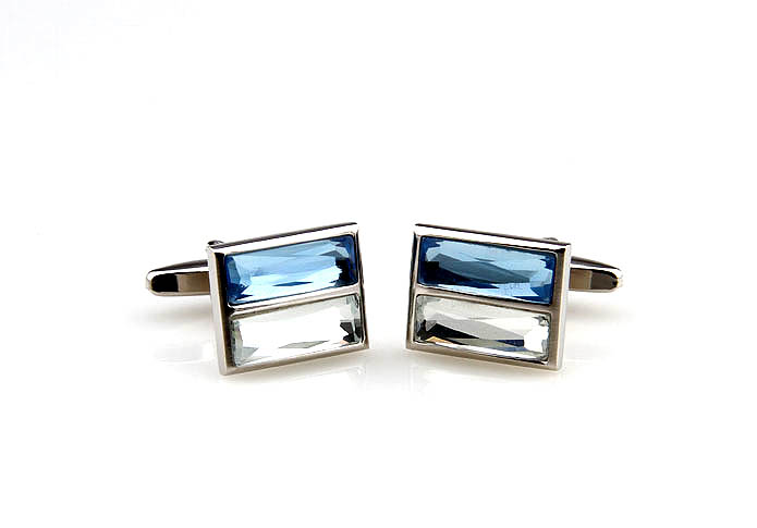  Blue White Cufflinks Crystal Cufflinks Wholesale & Customized  CL652497