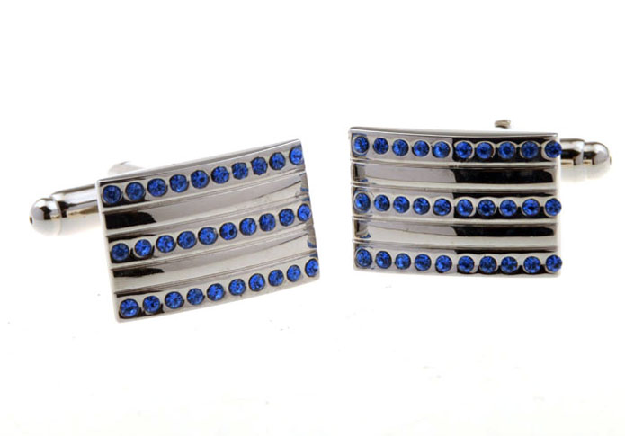  Blue Elegant Cufflinks Crystal Cufflinks Wholesale & Customized  CL653500
