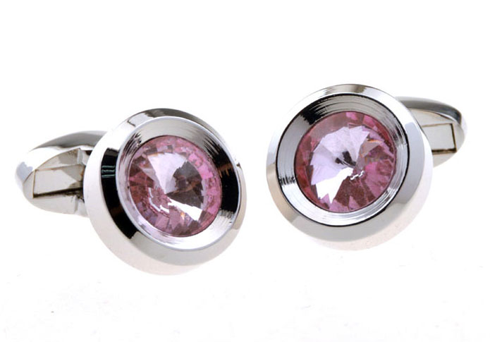 Swarovski Crystal Cufflinks  Pink Charm Cufflinks Crystal Cufflinks Wholesale & Customized  CL653504