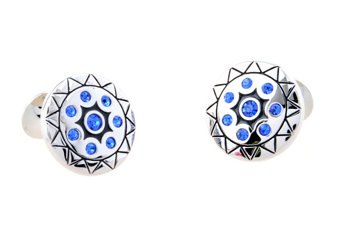  Blue Elegant Cufflinks Crystal Cufflinks Wholesale & Customized  CL653757