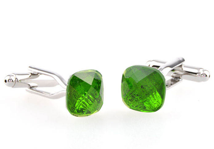  Green Intimate Cufflinks Crystal Cufflinks Wholesale & Customized  CL653978