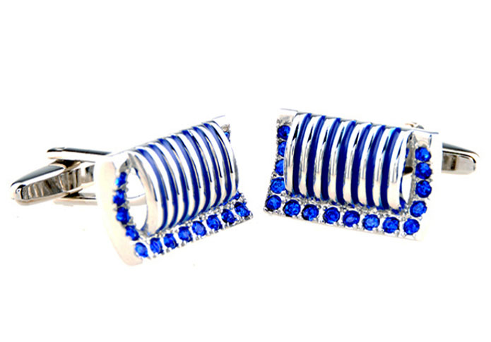  Blue Elegant Cufflinks Crystal Cufflinks Wholesale & Customized  CL654116