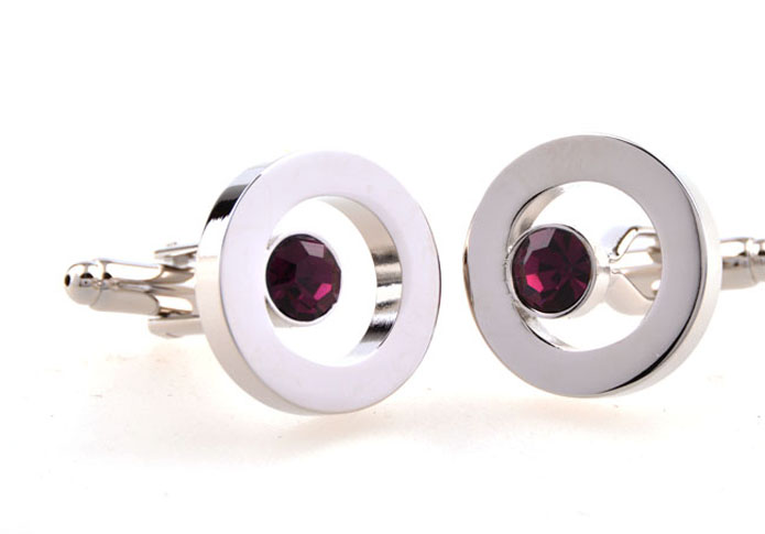  Purple Romantic Cufflinks Crystal Cufflinks Wholesale & Customized  CL654134