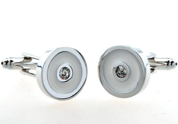  White Purity Cufflinks Crystal Cufflinks Wholesale & Customized  CL654146